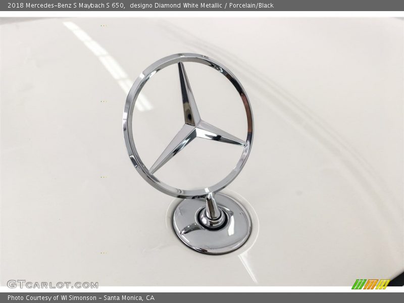 designo Diamond White Metallic / Porcelain/Black 2018 Mercedes-Benz S Maybach S 650