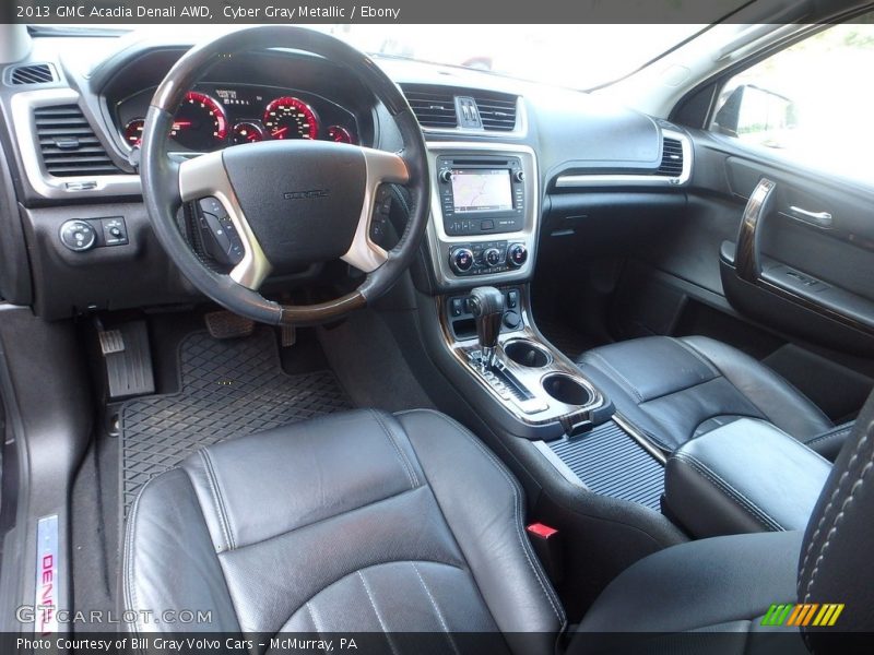 Cyber Gray Metallic / Ebony 2013 GMC Acadia Denali AWD