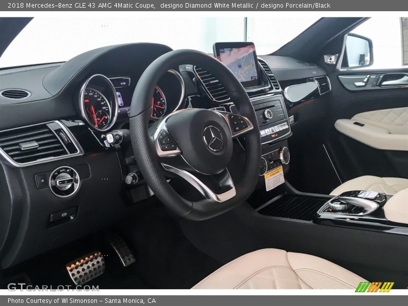 designo Diamond White Metallic / designo Porcelain/Black 2018 Mercedes-Benz GLE 43 AMG 4Matic Coupe