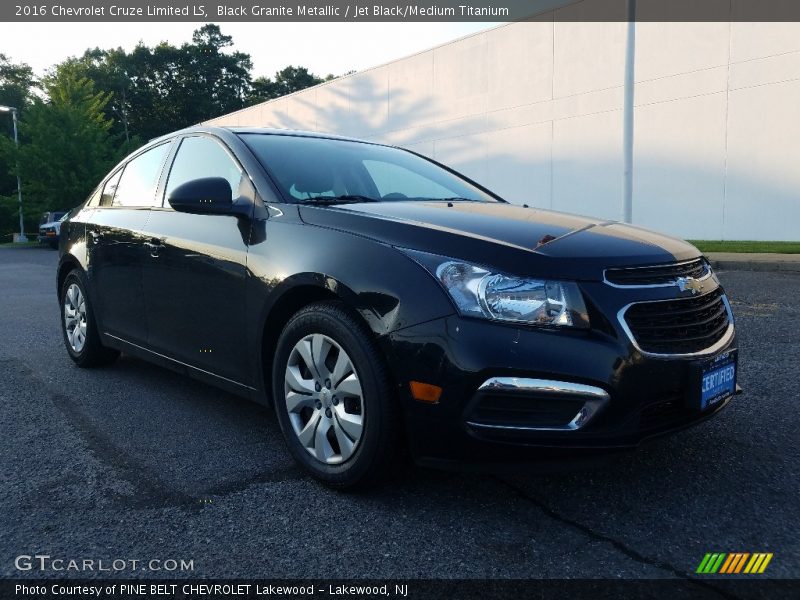 Black Granite Metallic / Jet Black/Medium Titanium 2016 Chevrolet Cruze Limited LS