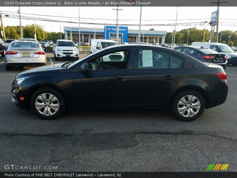 Black Granite Metallic / Jet Black/Medium Titanium 2016 Chevrolet Cruze Limited LS