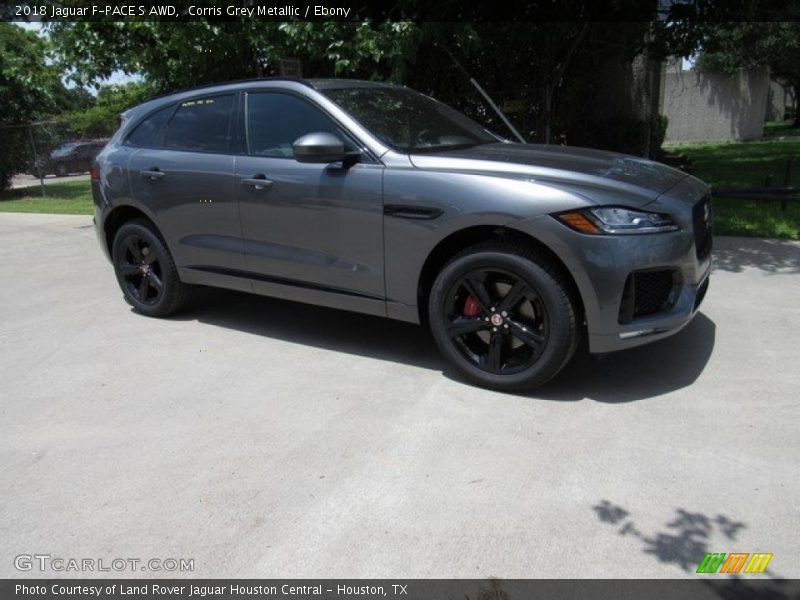 Corris Grey Metallic / Ebony 2018 Jaguar F-PACE S AWD