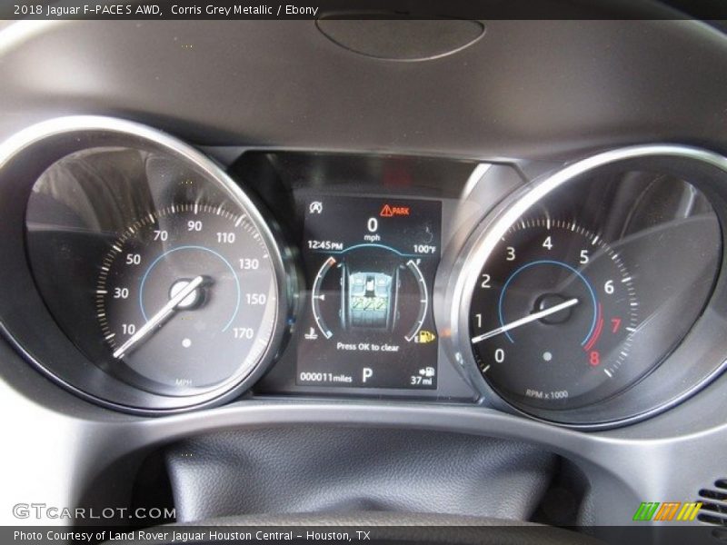 Corris Grey Metallic / Ebony 2018 Jaguar F-PACE S AWD