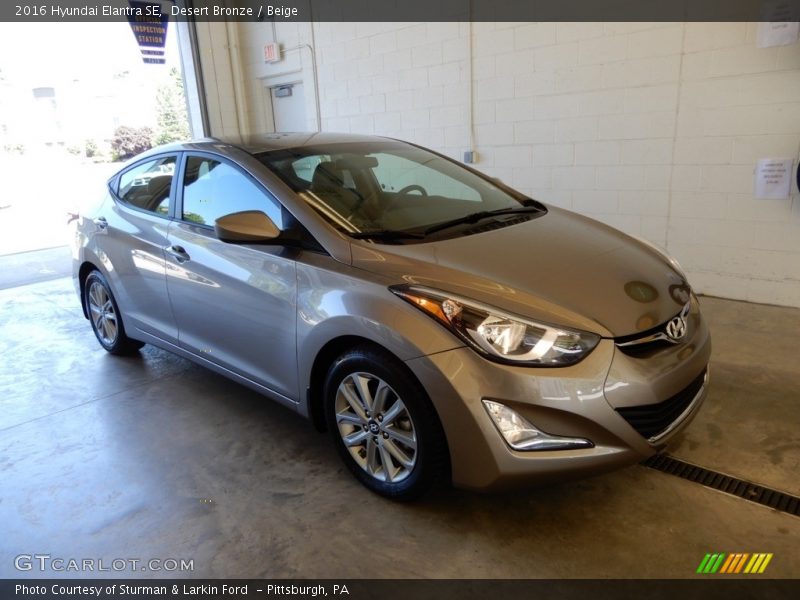 Desert Bronze / Beige 2016 Hyundai Elantra SE