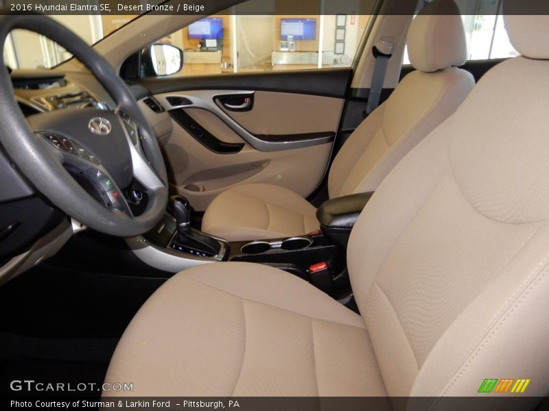 Desert Bronze / Beige 2016 Hyundai Elantra SE