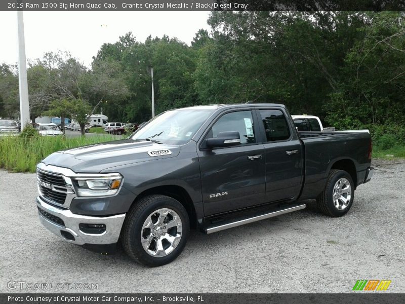 Granite Crystal Metallic / Black/Diesel Gray 2019 Ram 1500 Big Horn Quad Cab