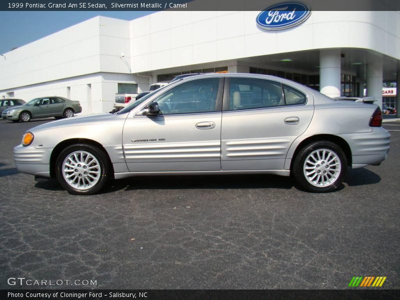 Silvermist Metallic / Camel 1999 Pontiac Grand Am SE Sedan