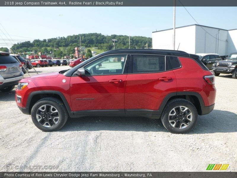 Redline Pearl / Black/Ruby Red 2018 Jeep Compass Trailhawk 4x4