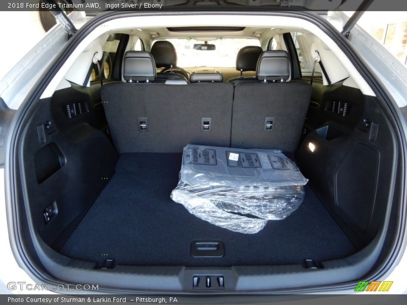 Ingot Silver / Ebony 2018 Ford Edge Titanium AWD