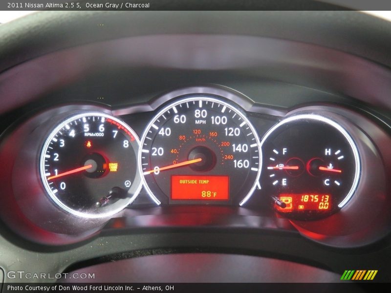 Ocean Gray / Charcoal 2011 Nissan Altima 2.5 S