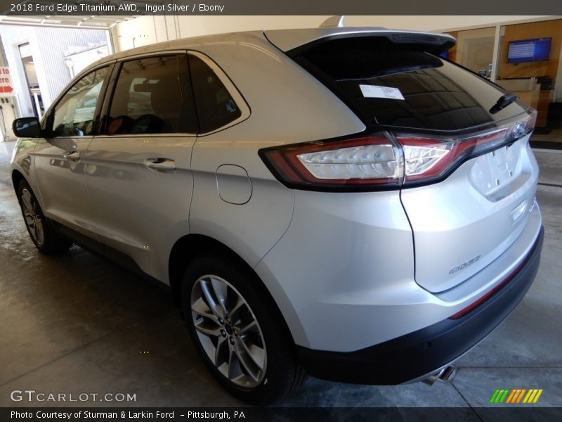 Ingot Silver / Ebony 2018 Ford Edge Titanium AWD
