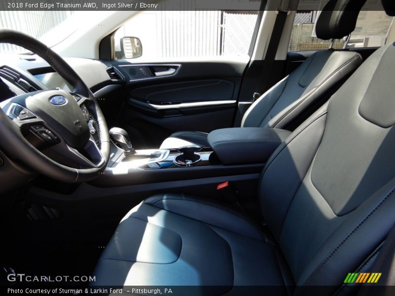 Ingot Silver / Ebony 2018 Ford Edge Titanium AWD