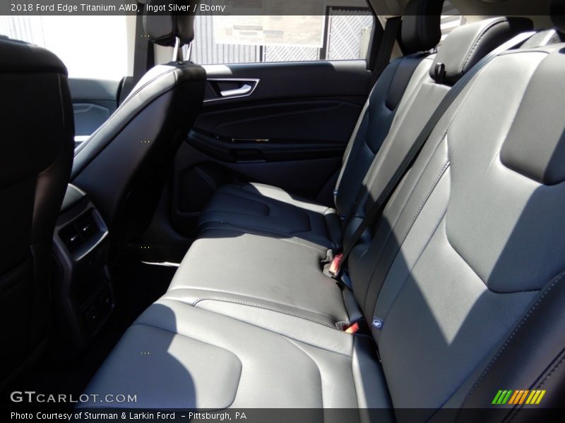 Ingot Silver / Ebony 2018 Ford Edge Titanium AWD