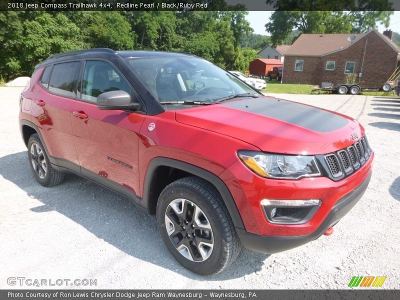 Redline Pearl / Black/Ruby Red 2018 Jeep Compass Trailhawk 4x4