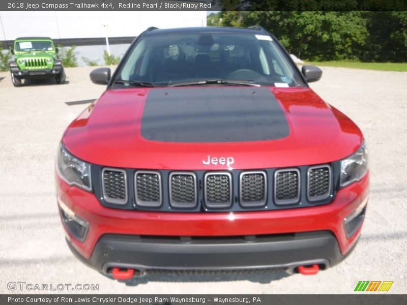 Redline Pearl / Black/Ruby Red 2018 Jeep Compass Trailhawk 4x4