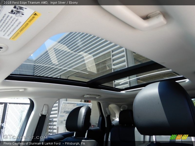 Ingot Silver / Ebony 2018 Ford Edge Titanium AWD