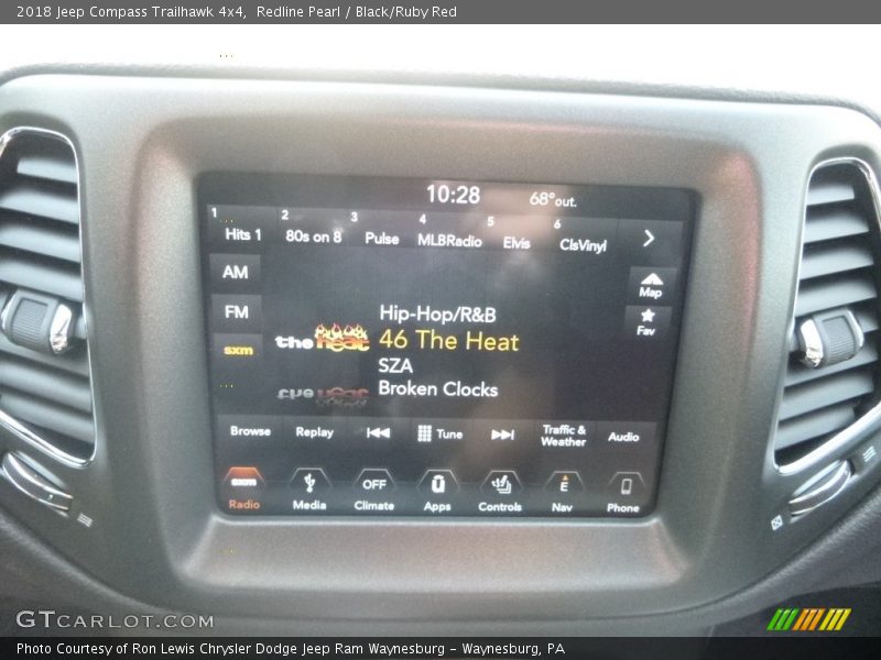 Redline Pearl / Black/Ruby Red 2018 Jeep Compass Trailhawk 4x4