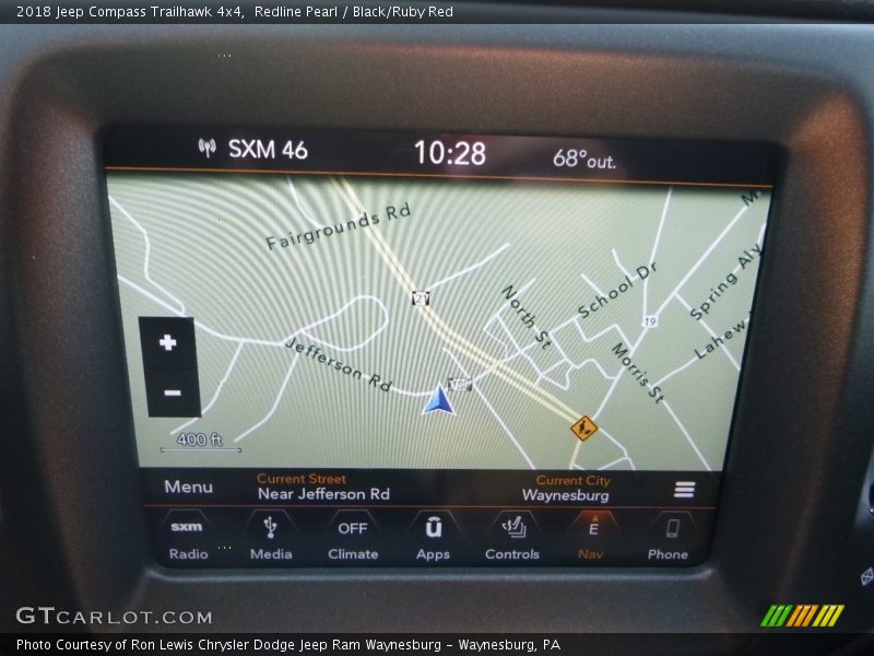 Redline Pearl / Black/Ruby Red 2018 Jeep Compass Trailhawk 4x4