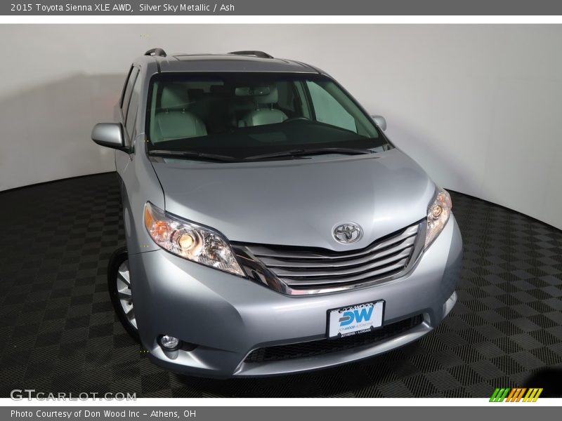 Silver Sky Metallic / Ash 2015 Toyota Sienna XLE AWD