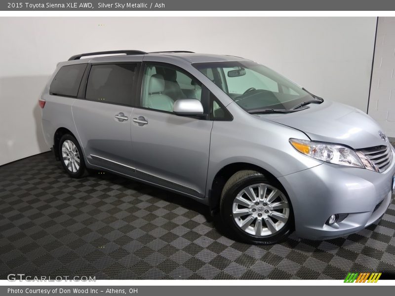 Silver Sky Metallic / Ash 2015 Toyota Sienna XLE AWD