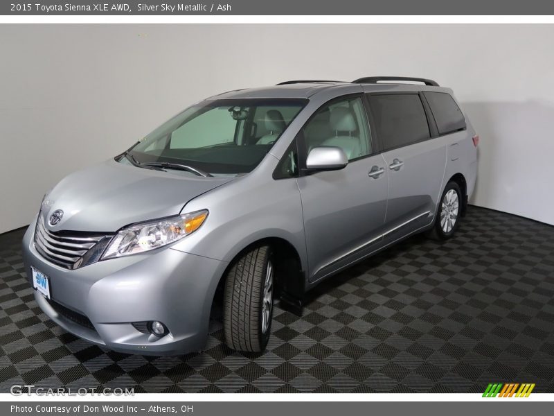 Silver Sky Metallic / Ash 2015 Toyota Sienna XLE AWD