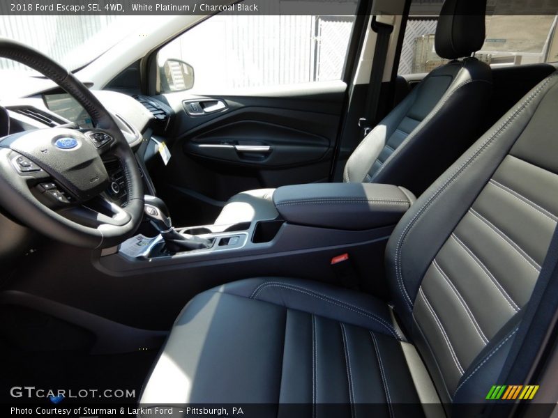 White Platinum / Charcoal Black 2018 Ford Escape SEL 4WD