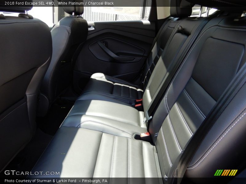 White Platinum / Charcoal Black 2018 Ford Escape SEL 4WD