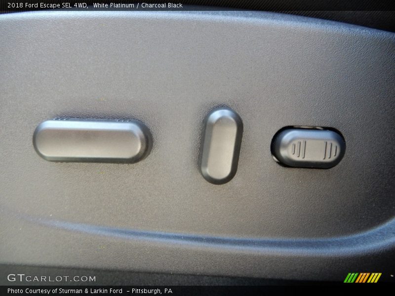 White Platinum / Charcoal Black 2018 Ford Escape SEL 4WD