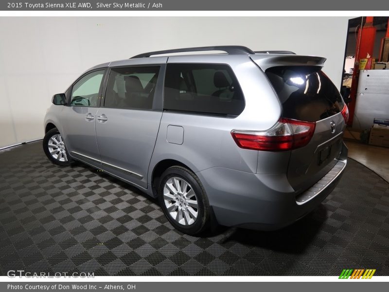 Silver Sky Metallic / Ash 2015 Toyota Sienna XLE AWD