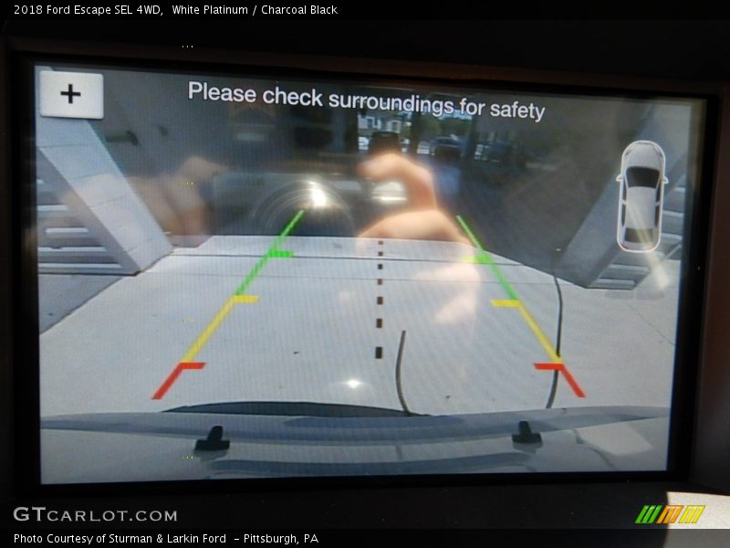 White Platinum / Charcoal Black 2018 Ford Escape SEL 4WD