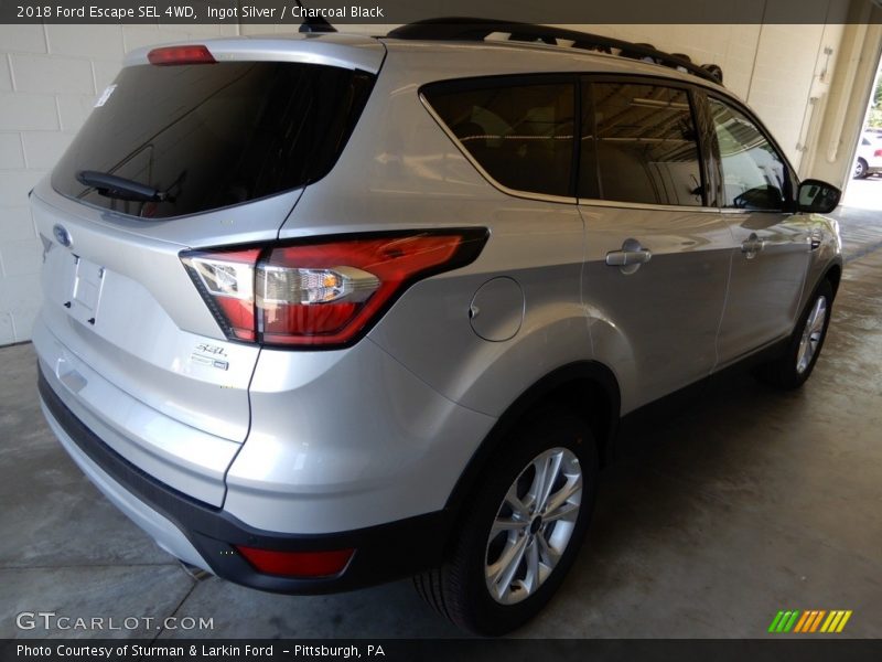 Ingot Silver / Charcoal Black 2018 Ford Escape SEL 4WD