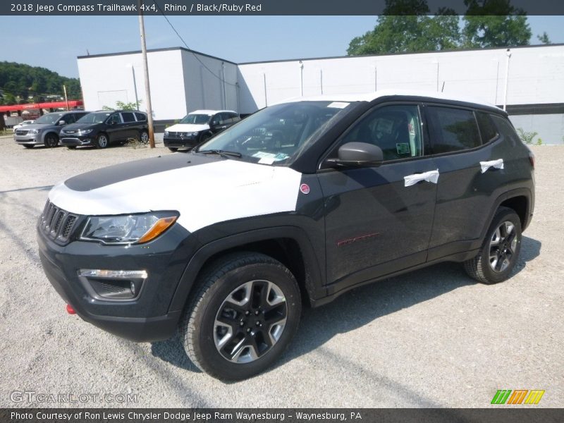 Rhino / Black/Ruby Red 2018 Jeep Compass Trailhawk 4x4