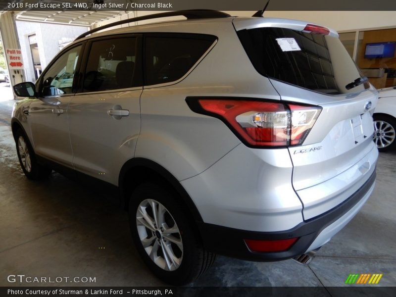 Ingot Silver / Charcoal Black 2018 Ford Escape SEL 4WD