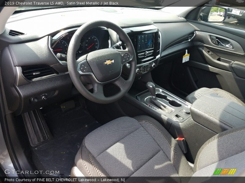 Satin Steel Metallic / Jet Black 2019 Chevrolet Traverse LS AWD