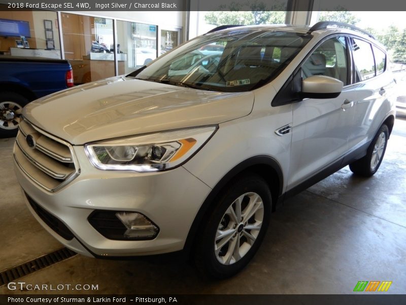 Ingot Silver / Charcoal Black 2018 Ford Escape SEL 4WD