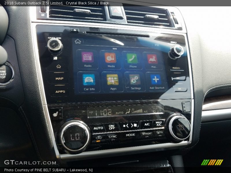 Crystal Black Silica / Black 2018 Subaru Outback 2.5i Limited