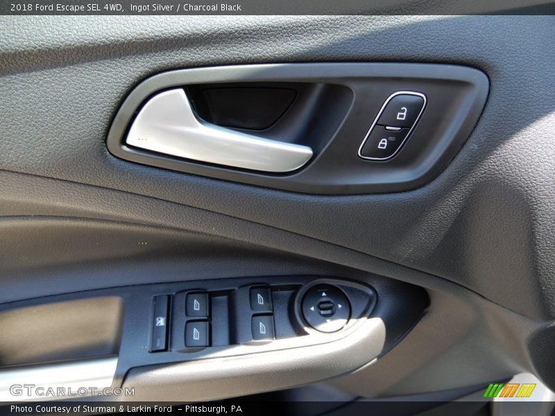 Ingot Silver / Charcoal Black 2018 Ford Escape SEL 4WD