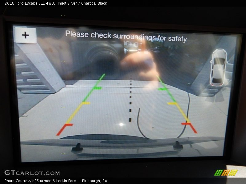 Ingot Silver / Charcoal Black 2018 Ford Escape SEL 4WD