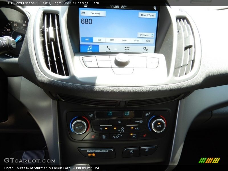 Ingot Silver / Charcoal Black 2018 Ford Escape SEL 4WD