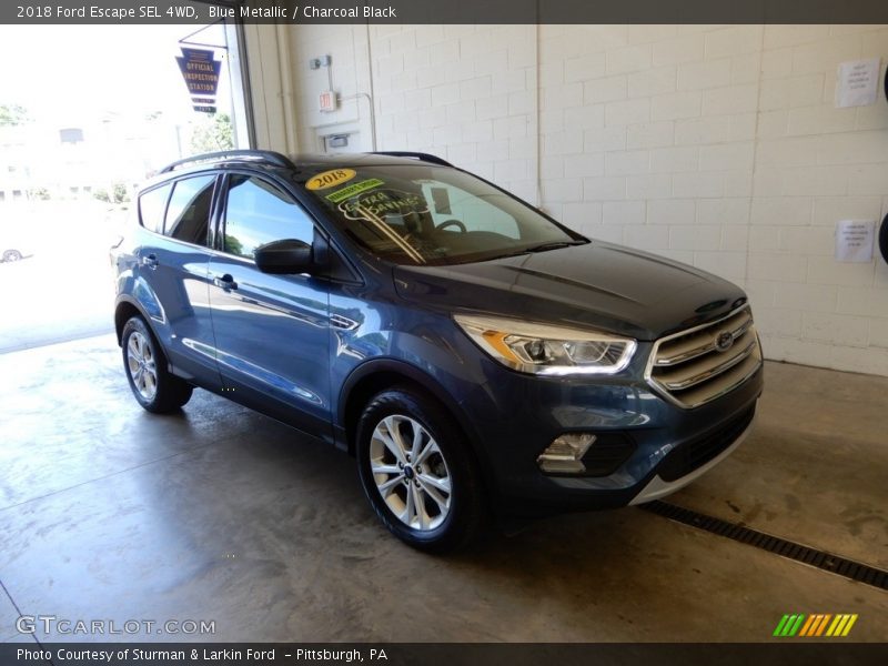 Blue Metallic / Charcoal Black 2018 Ford Escape SEL 4WD