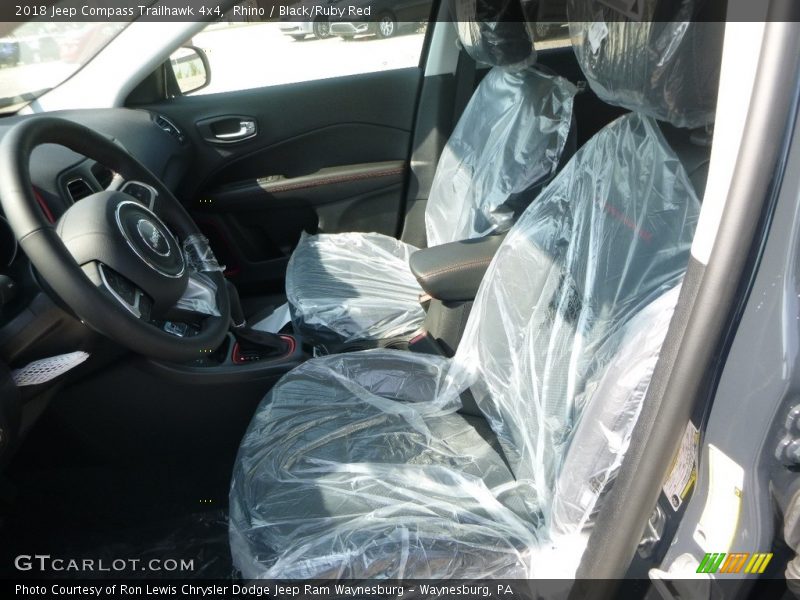 Rhino / Black/Ruby Red 2018 Jeep Compass Trailhawk 4x4