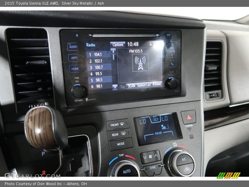 Silver Sky Metallic / Ash 2015 Toyota Sienna XLE AWD