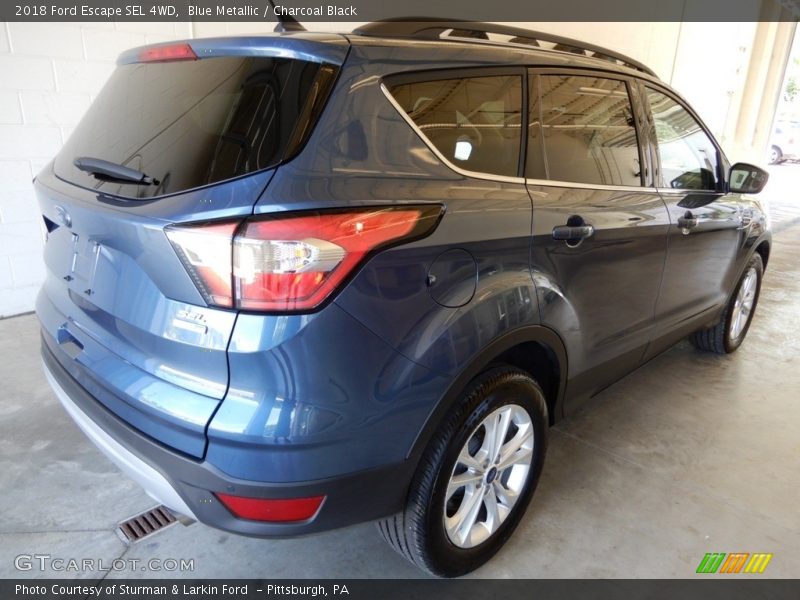 Blue Metallic / Charcoal Black 2018 Ford Escape SEL 4WD