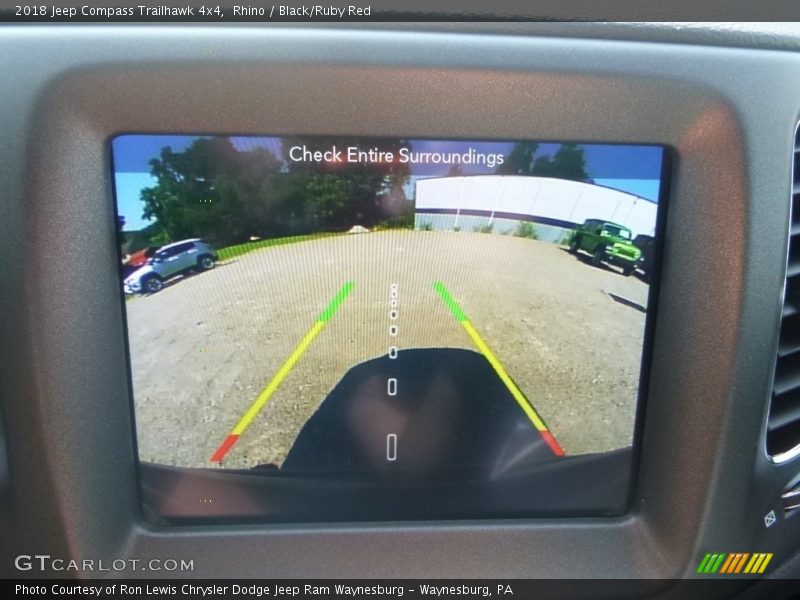 Rhino / Black/Ruby Red 2018 Jeep Compass Trailhawk 4x4