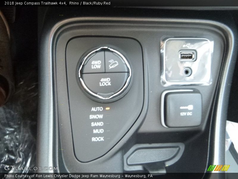 Rhino / Black/Ruby Red 2018 Jeep Compass Trailhawk 4x4