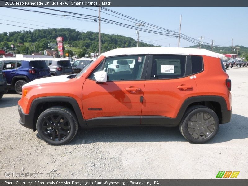Omaha Orange / Black 2018 Jeep Renegade Latitude 4x4
