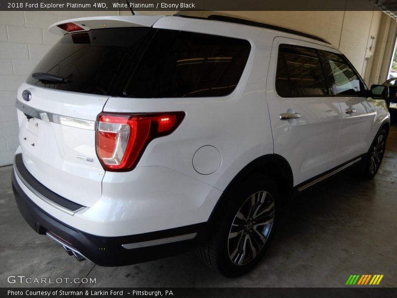 White Platinum / Ebony Black 2018 Ford Explorer Platinum 4WD