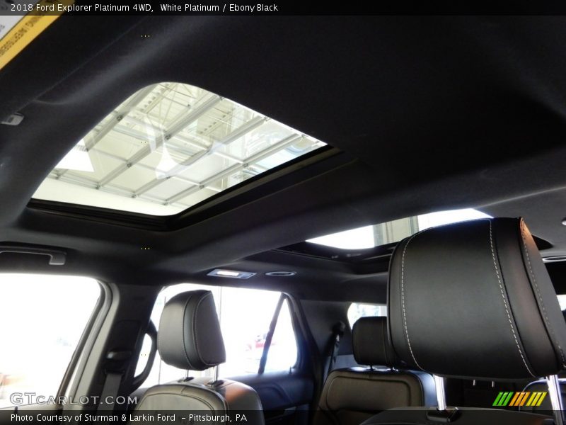 White Platinum / Ebony Black 2018 Ford Explorer Platinum 4WD