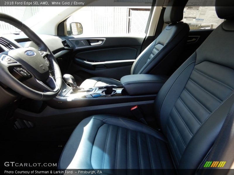 White Gold / Ebony 2018 Ford Edge SEL AWD