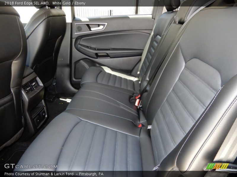 White Gold / Ebony 2018 Ford Edge SEL AWD